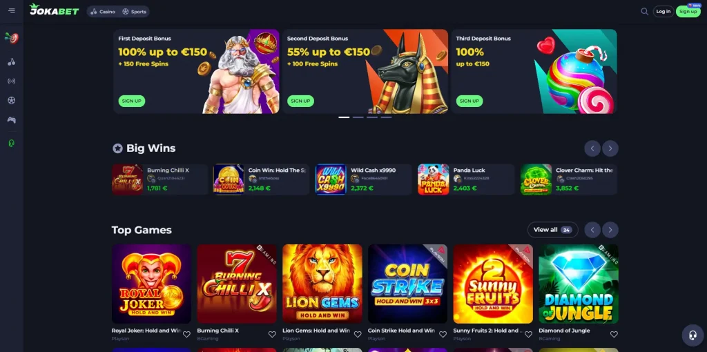 JokaBet Casino Online Home